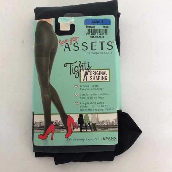 SPANX ASSETS - GREY SHAPING TIGHTS SIZE 4 (tag indicates brown) - Picture 6 of 13